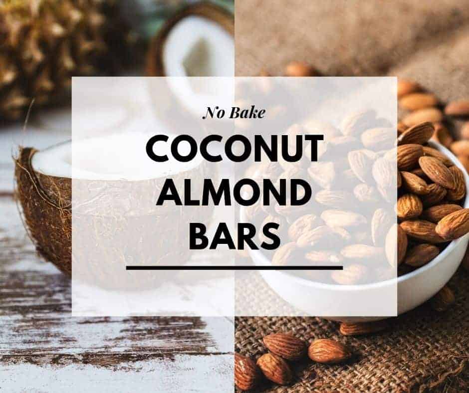 No bake coconut almond bars